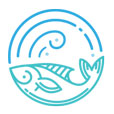 Vis in het water Logo